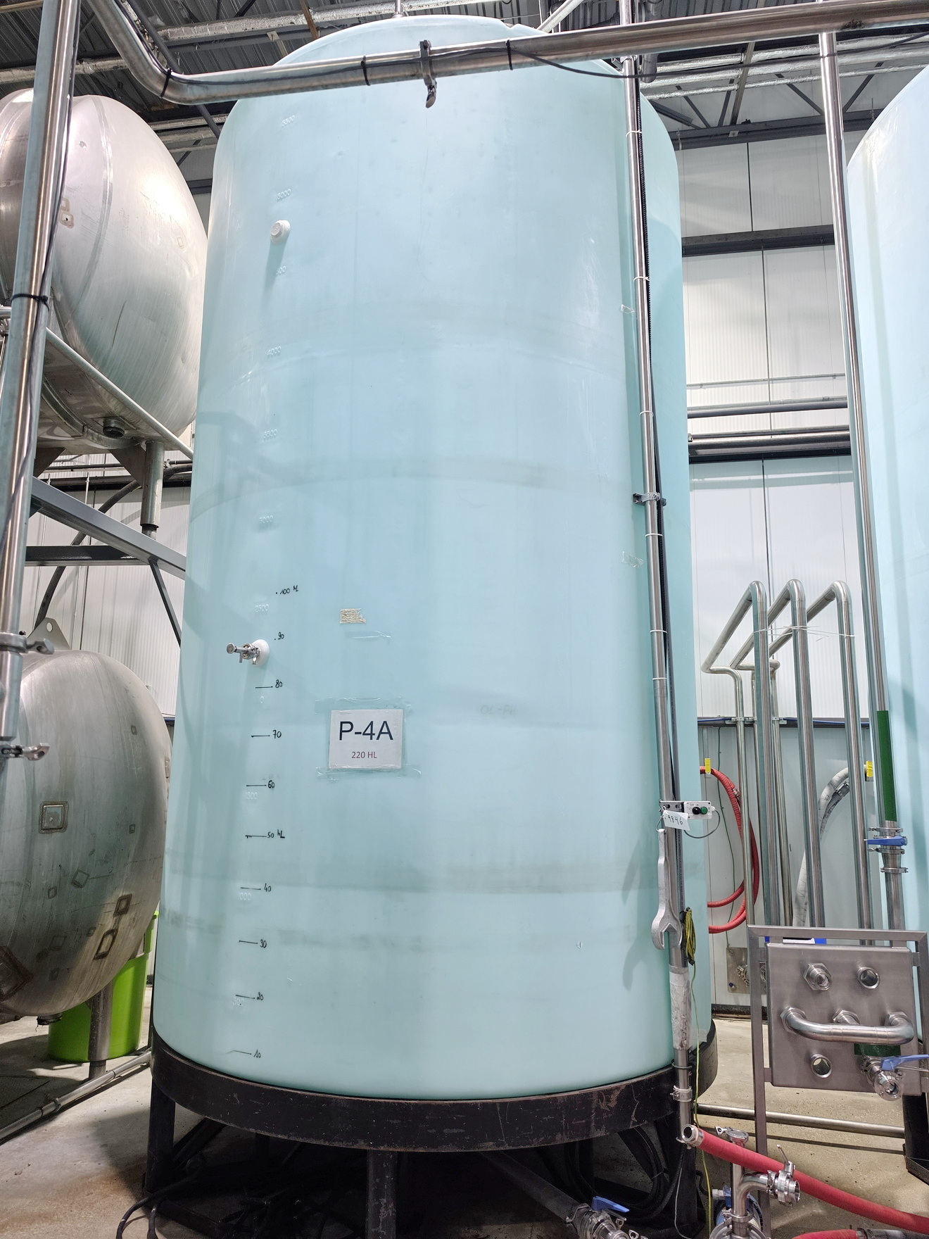 Used Used 6000 Gallon Tank, Reinforced Polypropylene