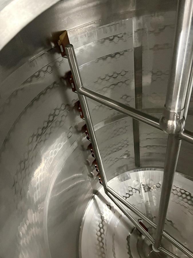 Used Used 1600 Gallon Jacketed Tank, Stainless Steel, With Scrape Agitation & Twin Screw Pump