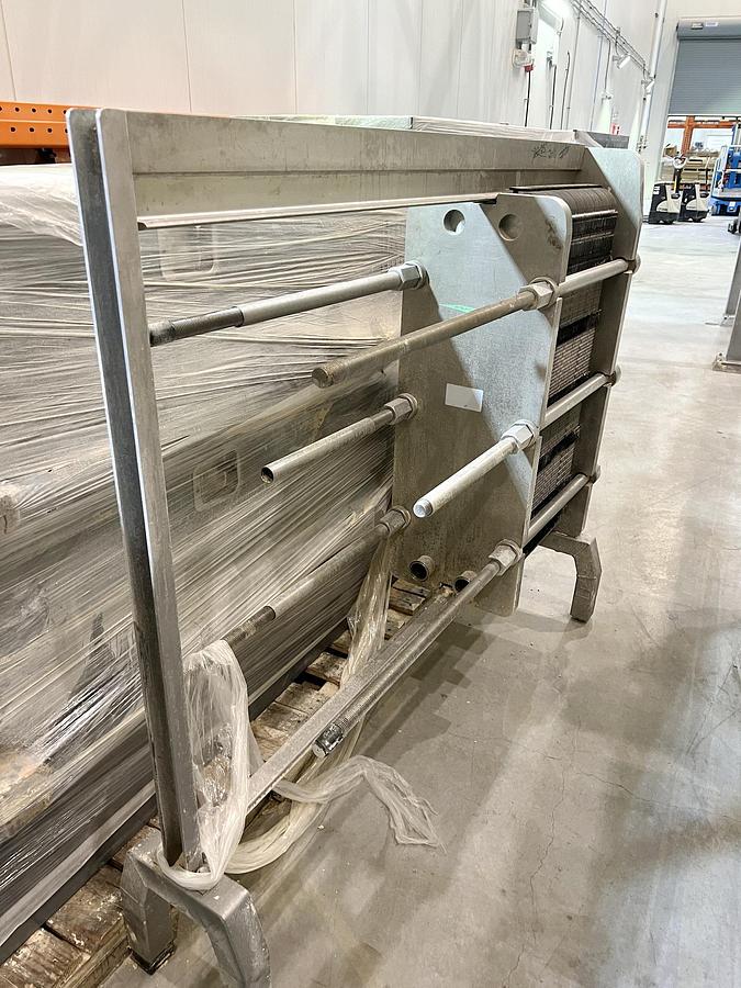 Used Used Alfa Laval Plate Heat Exchanger, Model Front6-FRD, 215.1 Sq.ft