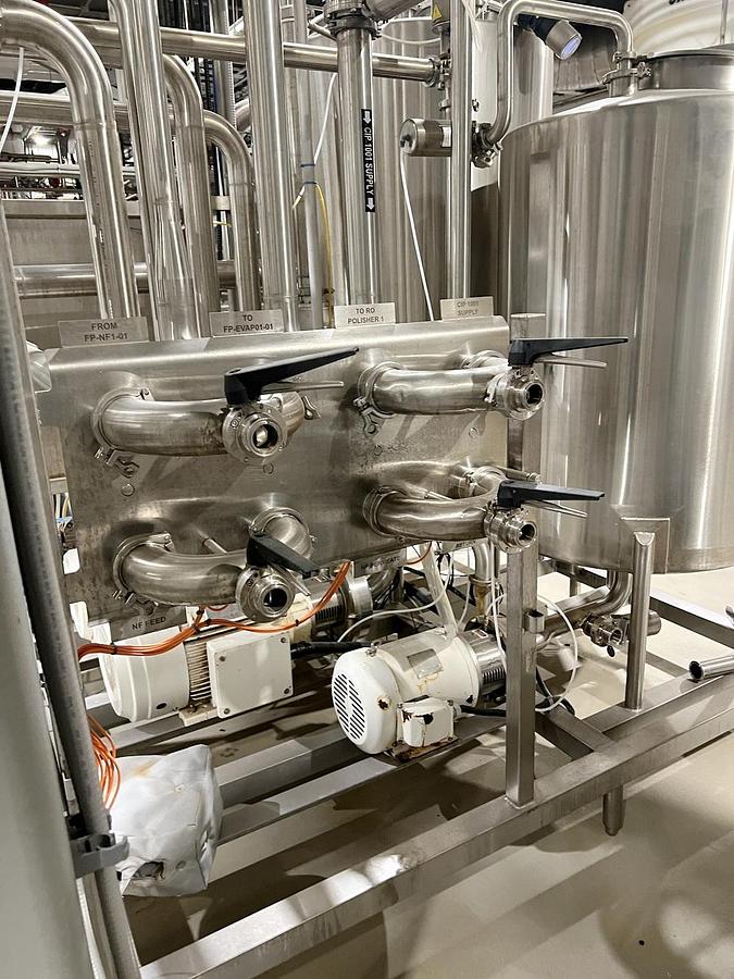 Used Used 4 Stage Nano Filtration System, With Pumps, Heat Exchanger, Tanks