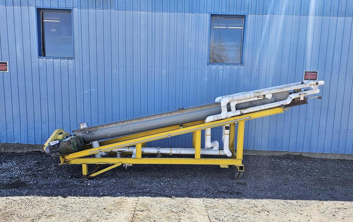 Used Used Holoflite Screw Conveyor/Dryer, 14'' Diameter X 168'' Long