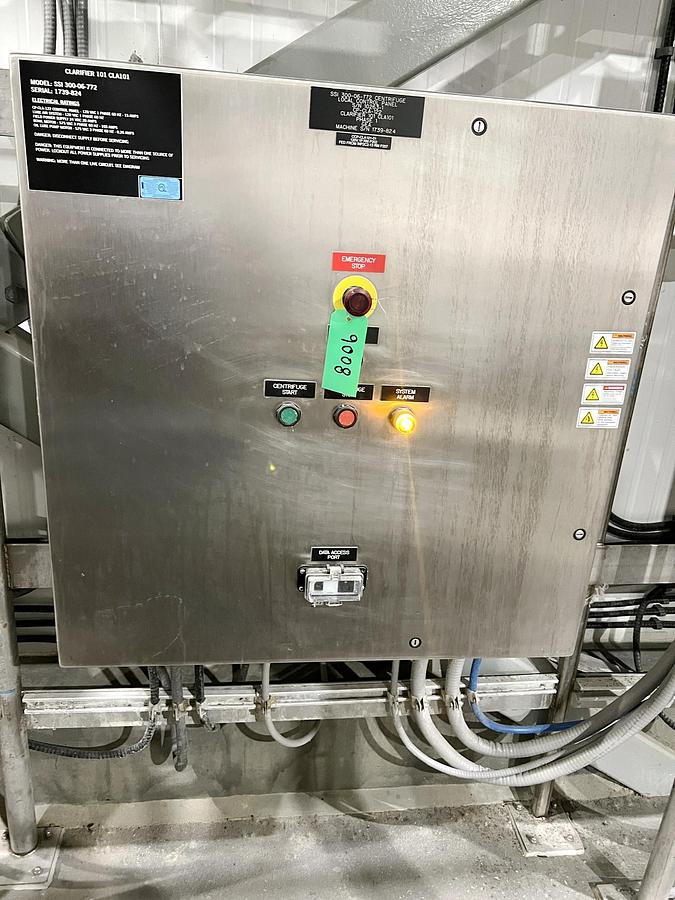 Used Used GEA Westfalia Disc Stack Centrifuge, Model SSI-300-06-772