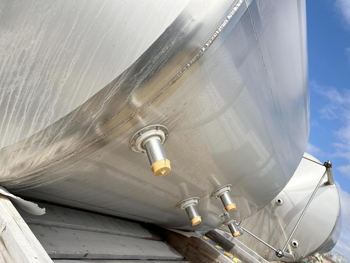 Used Unused 2500 Gallon Jacketed Tank, 316L Stainless Steel, With Scrape Agitation