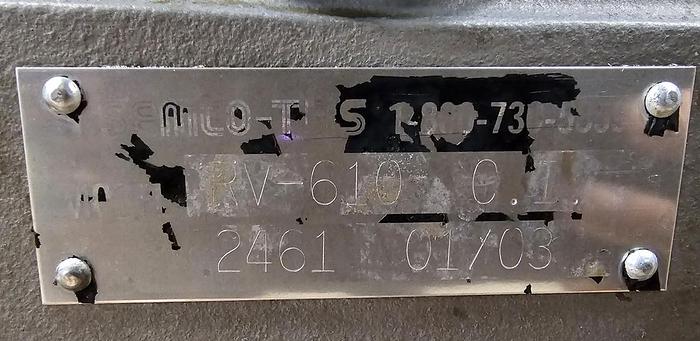 Used USED SEMCO ROTARY AIR LOCK VALVE, SIZE: 10" X 10", CARBON STEEL, WITH CYCLONE