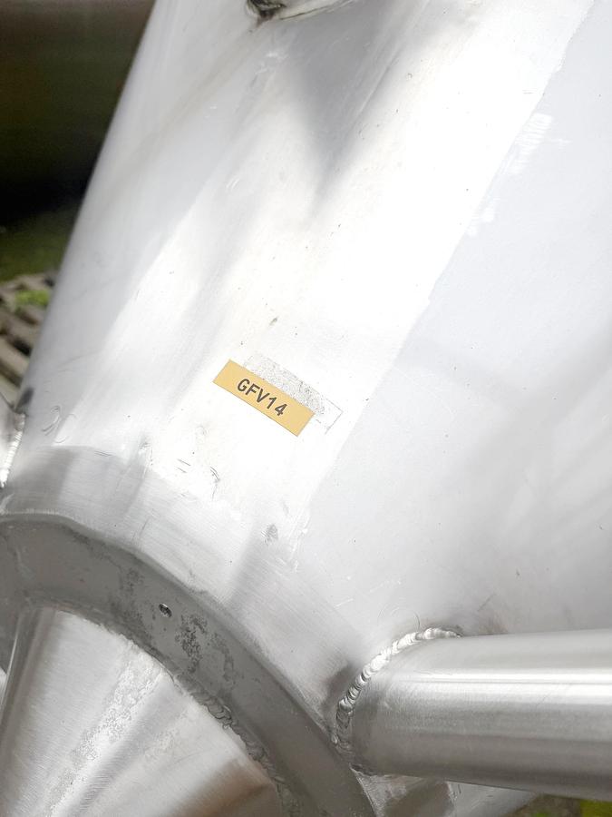 Used Used 5000 Gallon Jacketed Tank, 304 Stainless Steel
