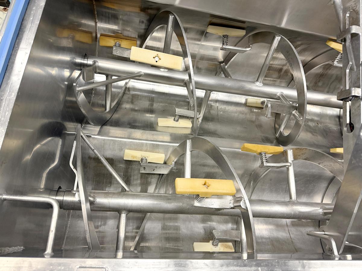 Used Used Mepaco Jacketed Double Ribbon Blender, 33 Cubic Feet