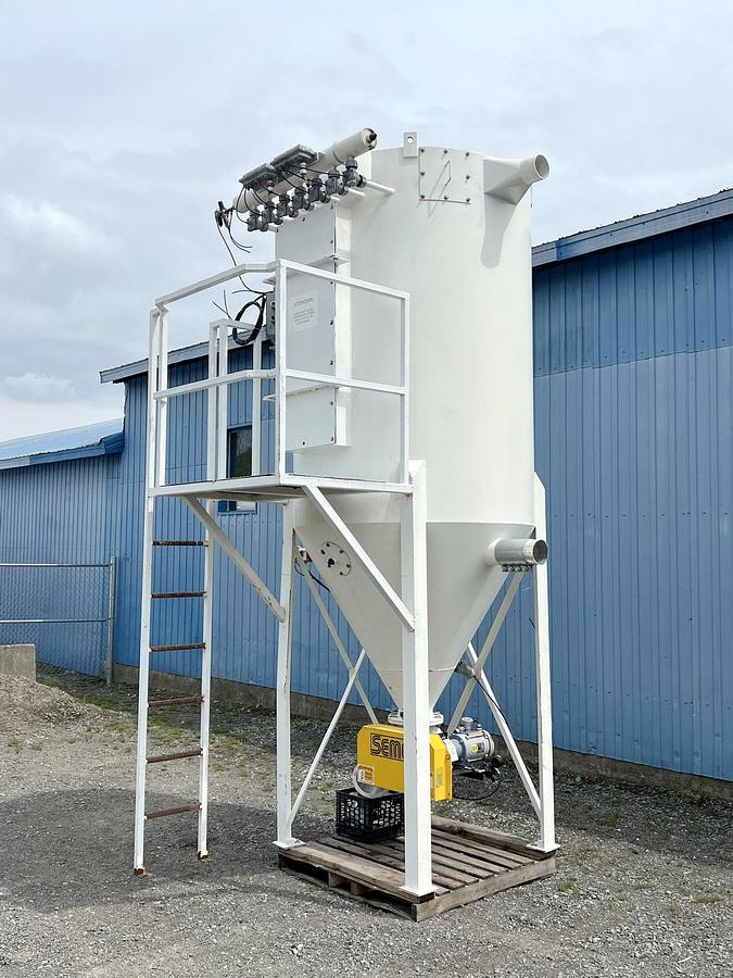Used Used Semco Dust Collector, Pulse Air, with Rotary Valve