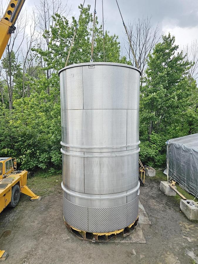 Used Used 15,000 Gallon Jacketed Tank, Stainless Steel