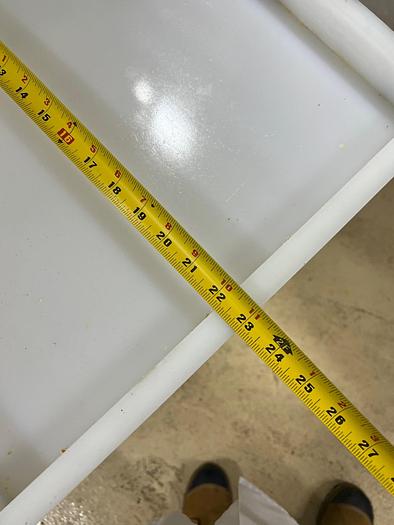 Used LOT OF FOUR STAINLESS STEEL MOBILE RACKS WITH POLY TRAYS