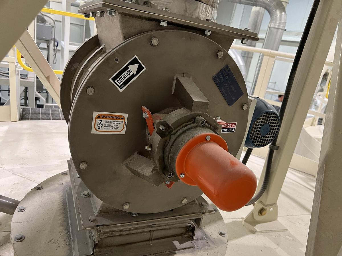 Used Used Kice Venturi Jet Filter, With Rotary Airlock, Cyclone & Fan