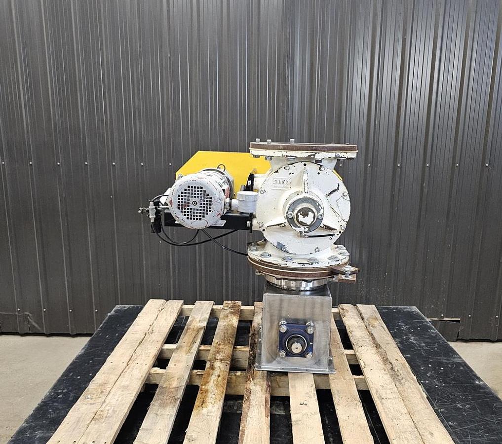 Used Used Rotary Air Lock Valve, 8" X 8", with Lump Breaker