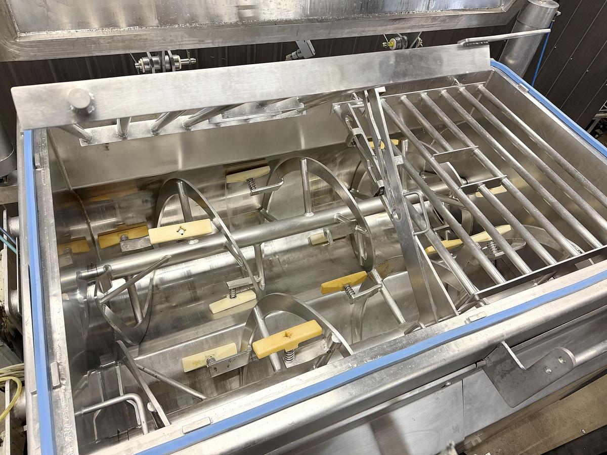 Used Used Mepaco Jacketed Double Ribbon Blender, 33 Cubic Feet