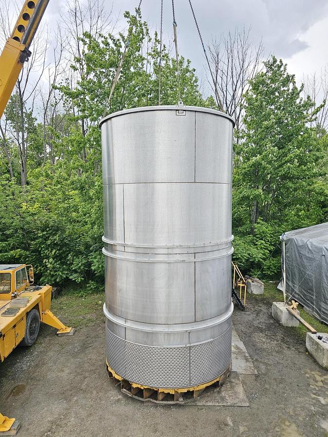 Used Used 15,000 Gallon Jacketed Tank, Stainless Steel