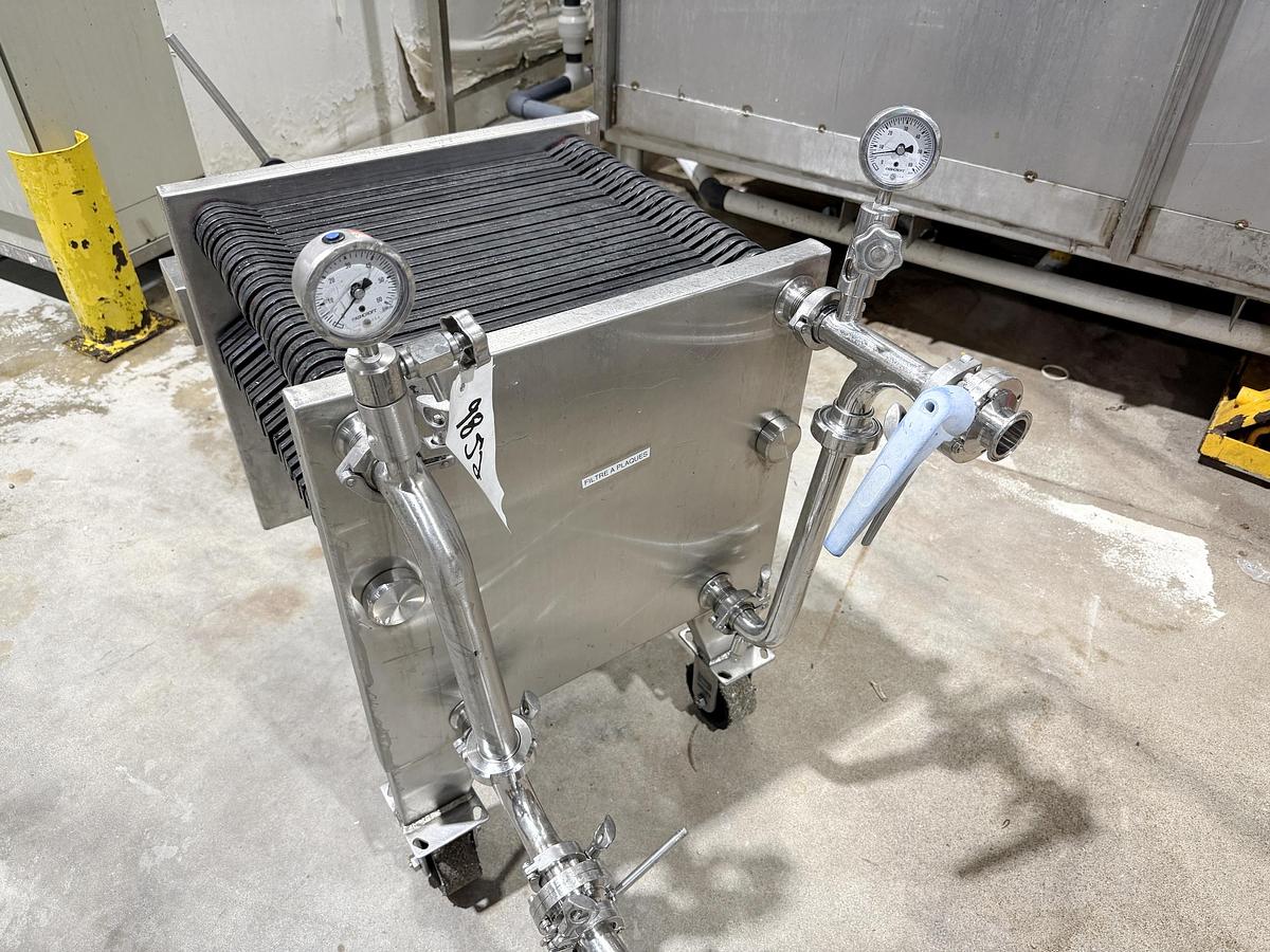 Used Used Polishing Filter Press, Stainless Steel