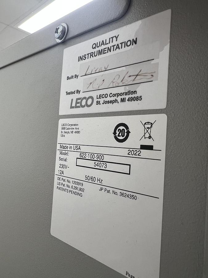 Used Used Leco Nitrogen/Protein Analyzer, Model FP828P