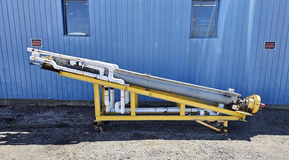 Used Used Holoflite Screw Conveyor/Dryer, 14'' Diameter X 168'' Long
