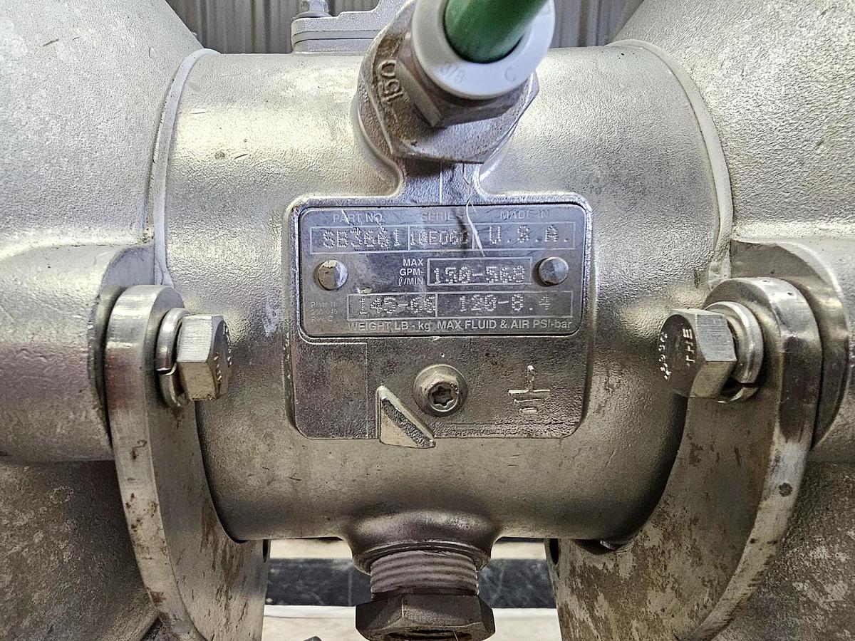 Used Used Graco Saniforce Diaphragm Pump, 3" X 3"