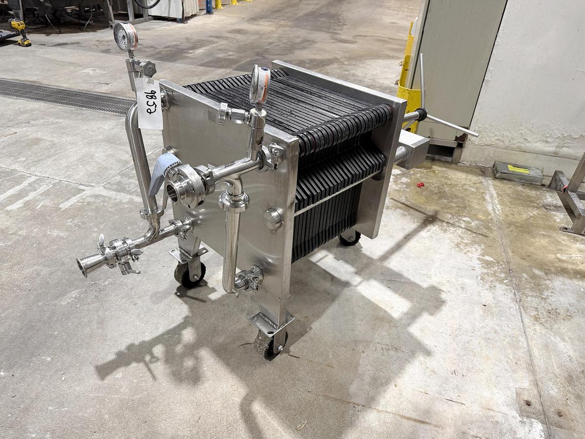 Used Used Polishing Filter Press, Stainless Steel