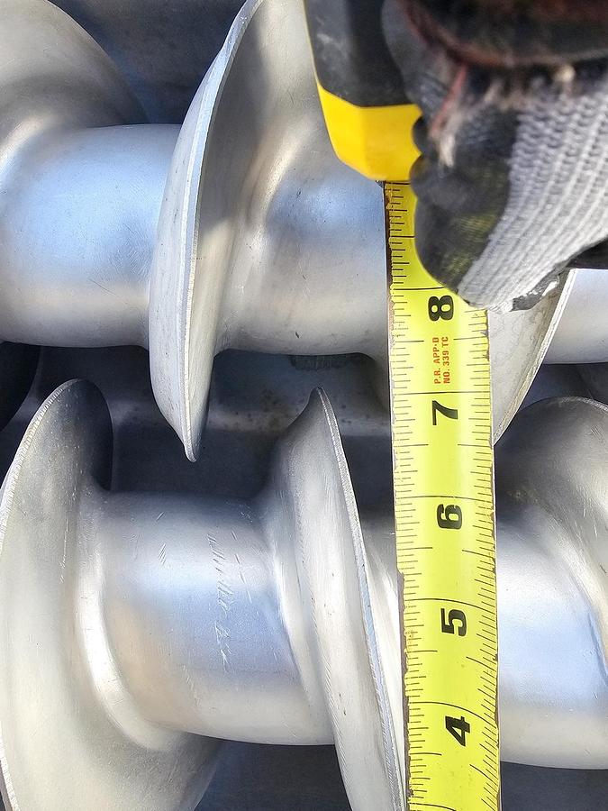 Used Used Holoflite Screw Conveyor/Dryer, 14'' Diameter X 168'' Long