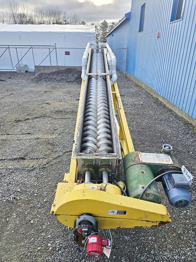 Used Used Holoflite Screw Conveyor/Dryer, 14'' Diameter X 168'' Long