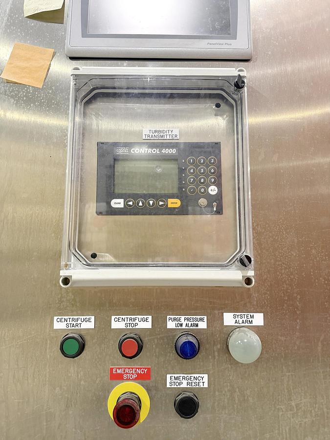 Used Used GEA Westfalia Clarifier Skid, Model GSC 18-06-577