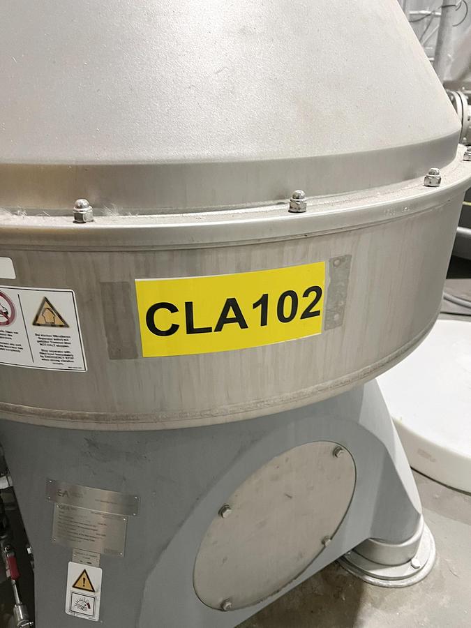Used Used GEA Westfalia Disc Stack Centrifuge, Model SSI-300-06-772