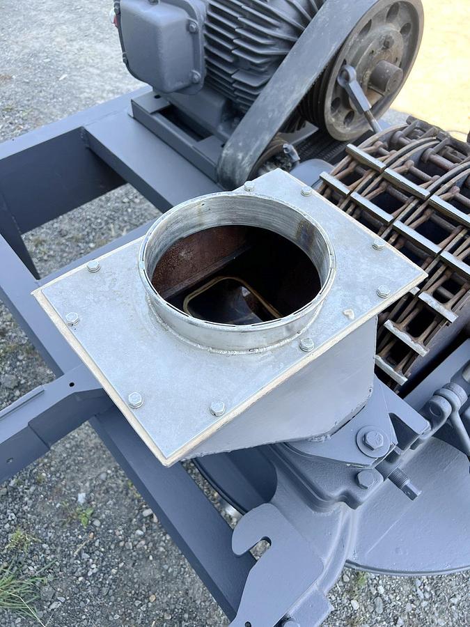 Used Used Mikro Pulverizer Hammermill, Swinging Hammers, 60 HP , With Screw Conveyor