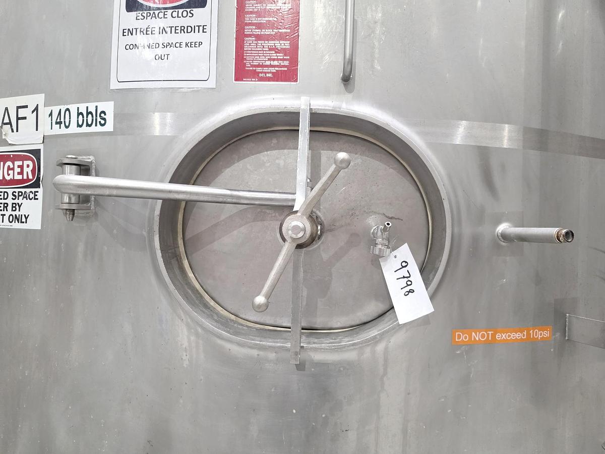 Used Used 7500 Gallon DCI Jacketed Tank, 304 Stainless Steel