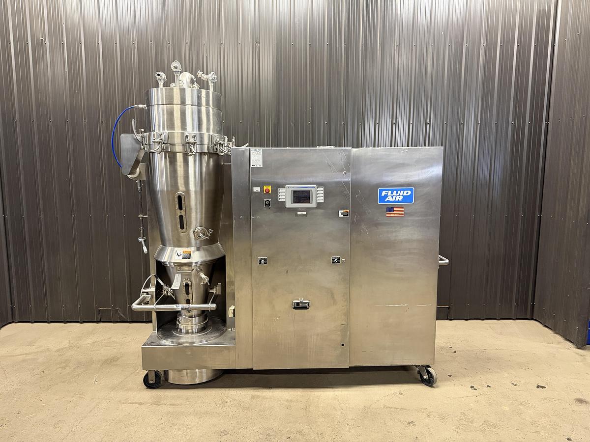 Used Used Fluid Air Fluid Bed Dryer / Granulator, Model 20L
