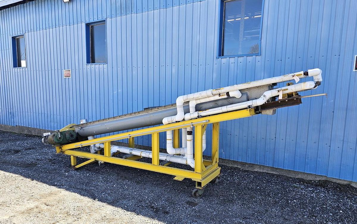 Used Used Holoflite Screw Conveyor/Dryer, 14'' Diameter X 168'' Long