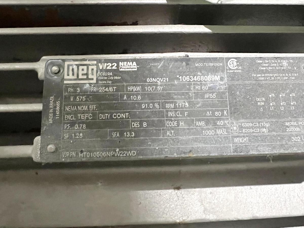 Used Used Fristam Twin Screw Pump, Model FDS2