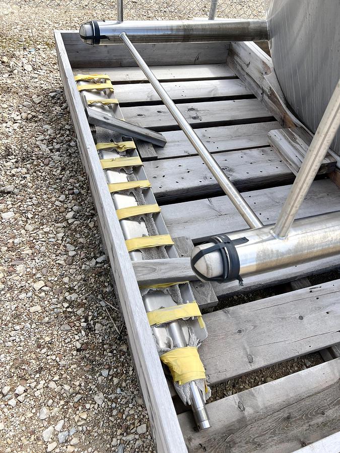 Used Unused 2500 Gallon Jacketed Tank, 316L Stainless Steel, With Scrape Agitation