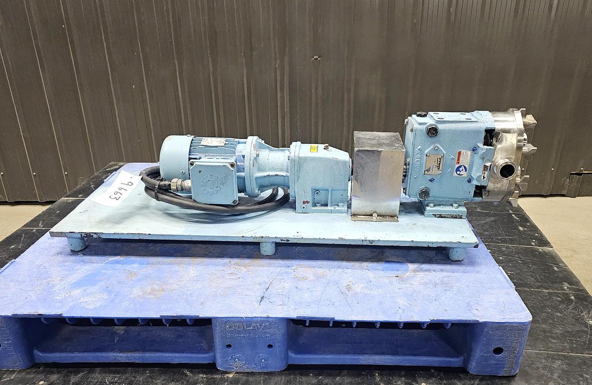 Used Used Waukesha Rotary Lobe Pump, Model 30, 1 HP