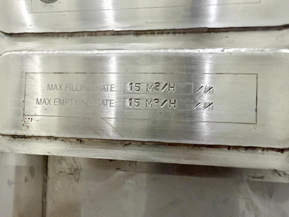 Used Used 18,492 Gallon Jacketed Tank (Reactor), 304 Stainless Steel