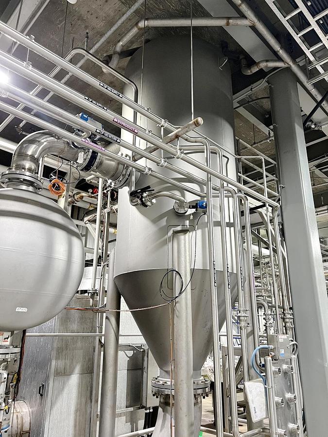 Used Used Caloris MVR Heated Forced Circulation Evaporator System