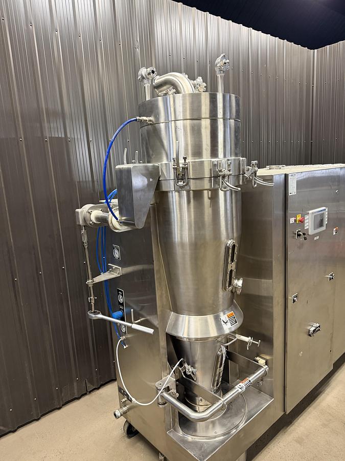 Used Used Fluid Air Fluid Bed Dryer / Granulator, Model 20L