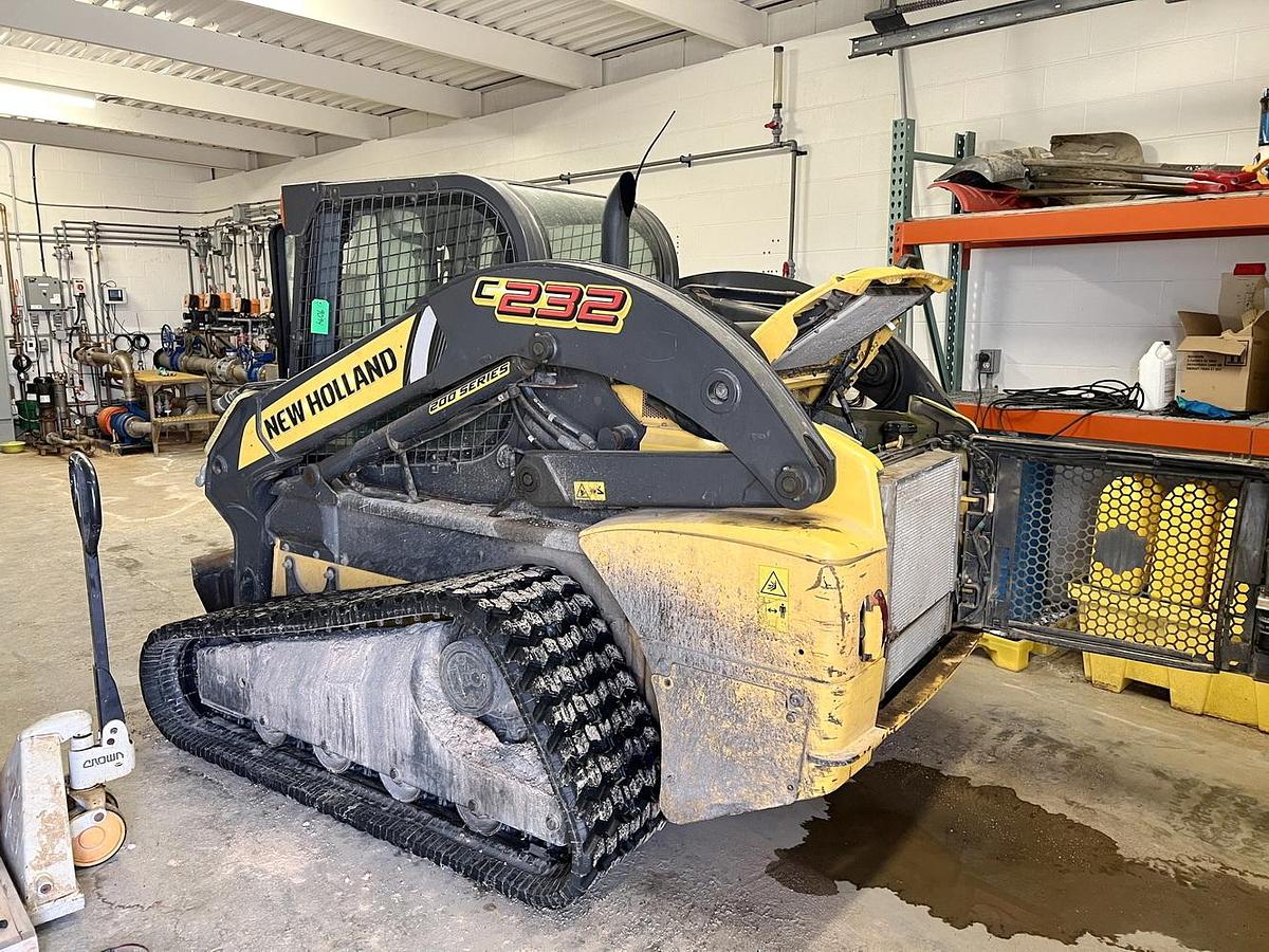 Used Used 2016 New Holland Compact Track Loader, Model C232 With Three Attachments