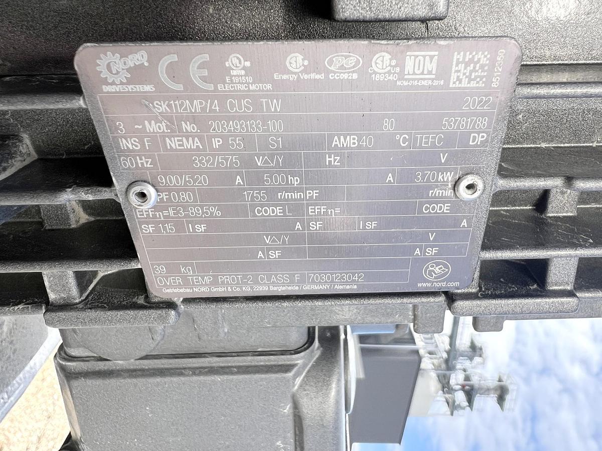 Used Unused 2500 Gallon Jacketed Tank, 316L Stainless Steel, With Scrape Agitation