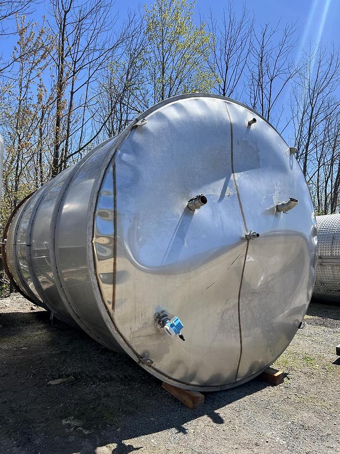 Used Used 15,000 Gallon Jacketed Tank, Stainless Steel