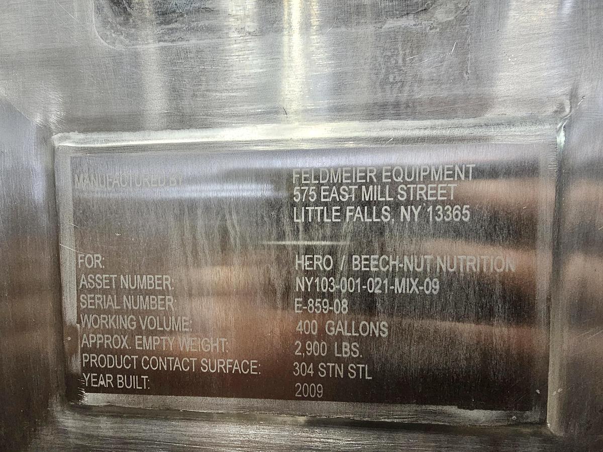 Used ANTO SEE NOTES - Harry Davis NY - Lot 217 - 400 Gal Feldmeier Ribbon Mix Tank