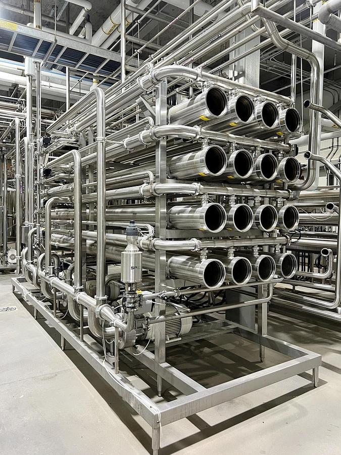 Used Used 4 Stage Nano Filtration System, With Pumps, Heat Exchanger, Tanks