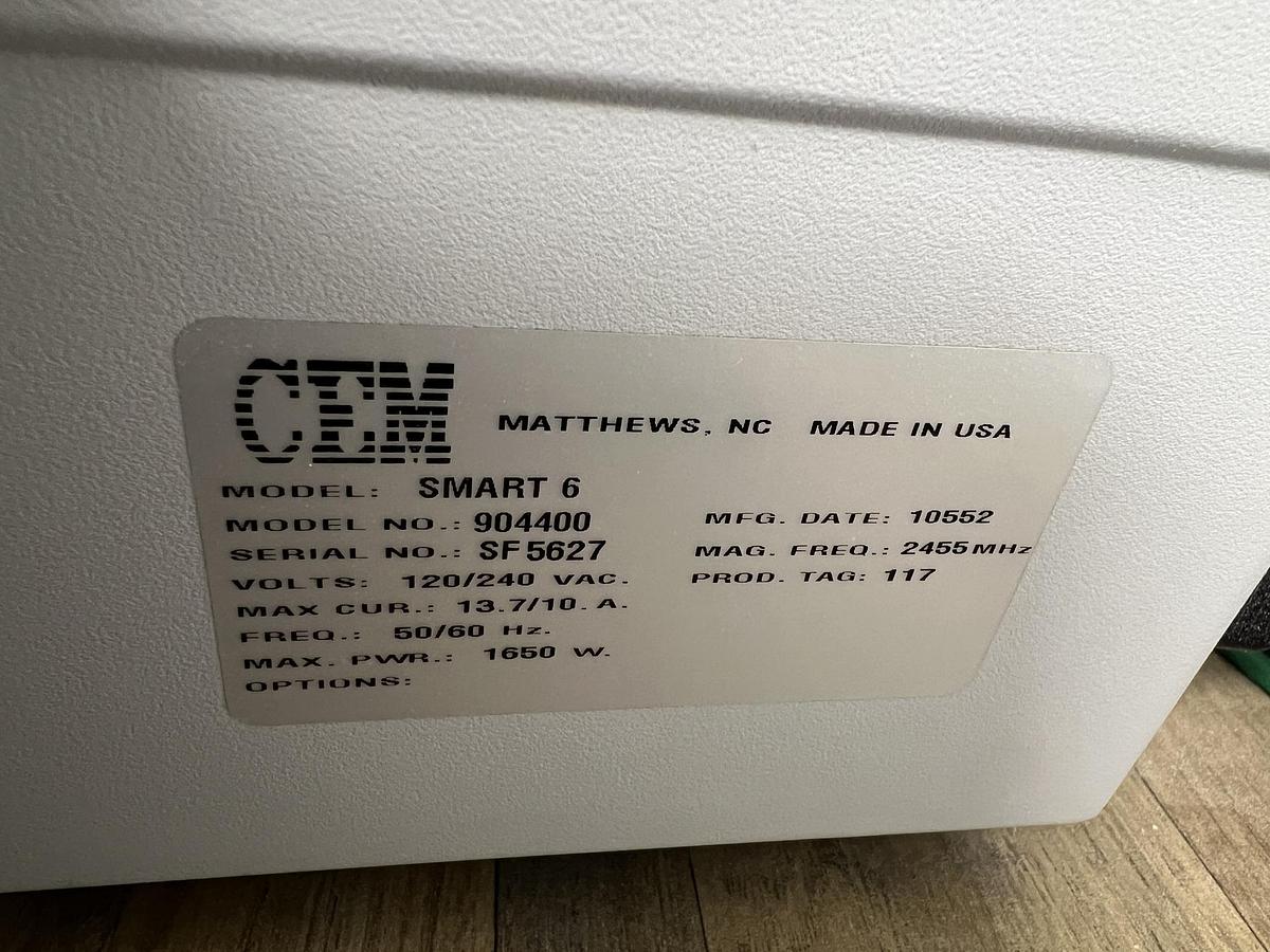 Used Used CEM Moisture, Solids & Fat Analyzer, Models Smart 6 & Oracle MQC