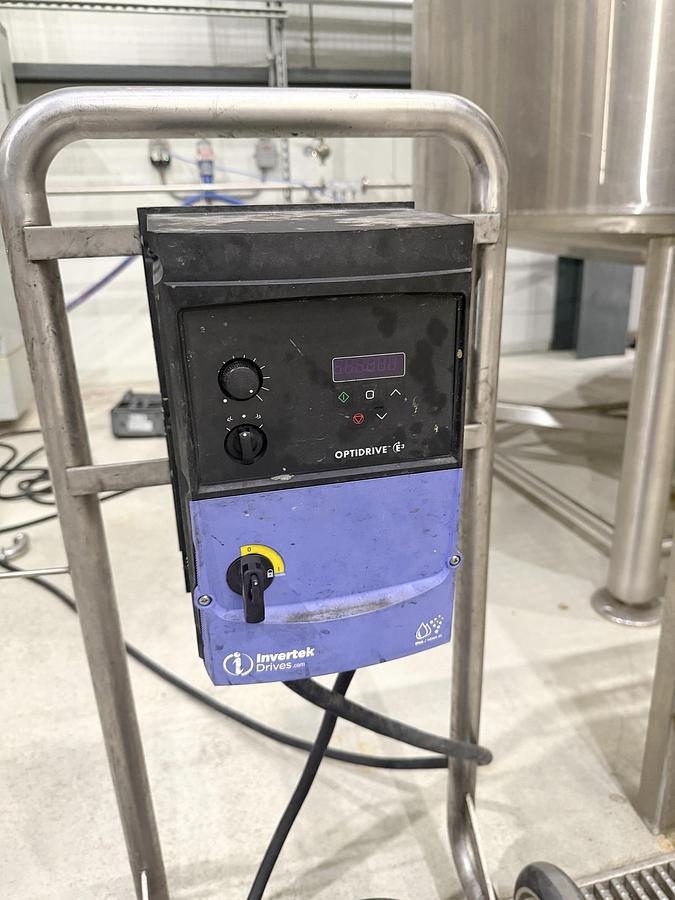 Used Used Inoxpa Centrifugal Pump, 2" X 1.5", 5 HP, with VFD