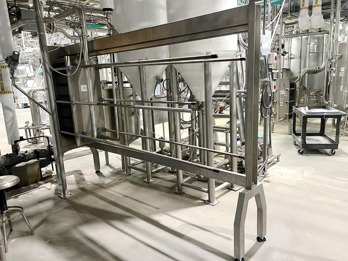 Used Used Alfa Laval Plate Heat Exchanger, Model Front8-FRD, 1002.1 Sq.ft