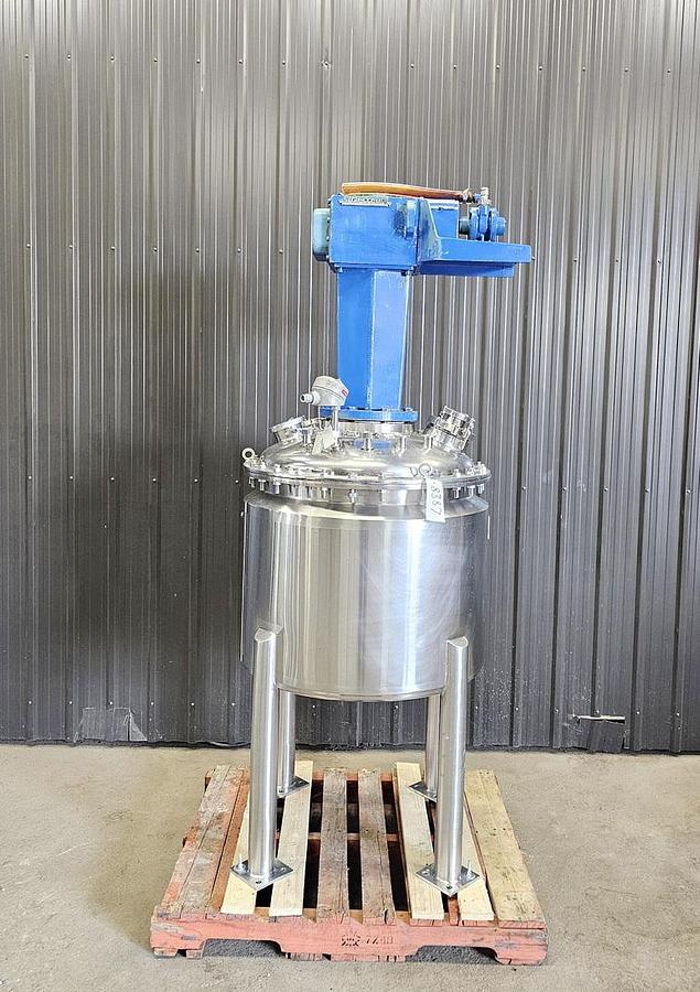 Used Used 70 Gallon Jacketed Tank (Reactor), Stainless Steel, With Mixer