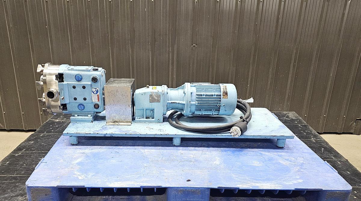 Used Used Waukesha Rotary Lobe Pump, Model 30, 1 HP