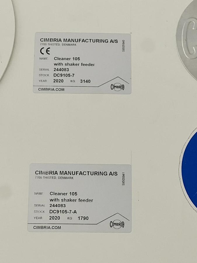 Used Used Cimbria Delta Screen Cleaner & Shaker Feeder