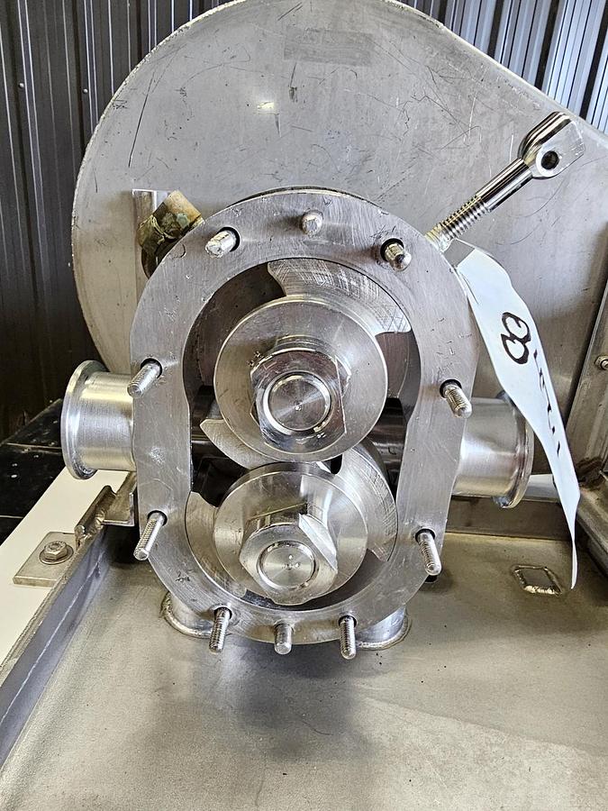 Used Used Waukesha Rotary Lobe Pump, Model 18, 1.5 HP