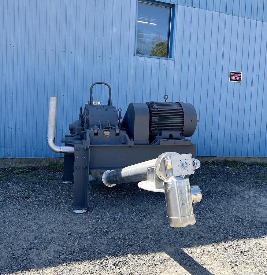 Used Used Mikro Pulverizer Hammermill, Swinging Hammers, 60 HP , With Screw Conveyor