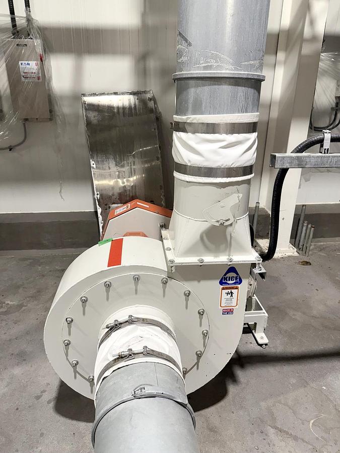 Used Used Kice XP Venturi Jet Filter, With Rotary Airlock & Fan